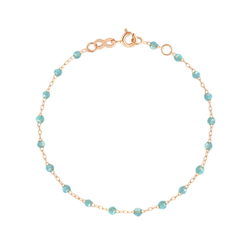 Gigi Clozeau - Classic Gigi Aqua bracelet, Rose Gold, 7.5