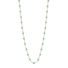 Gigi Clozeau - Classic Gigi Aqua necklace, Rose Gold, 16.5"