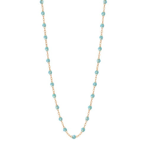 Gigi Clozeau - Classic Gigi Aqua necklace, Rose Gold, 16.5