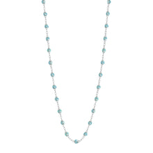 Gigi Clozeau - Classic Gigi Aqua necklace, White Gold, 17.7"