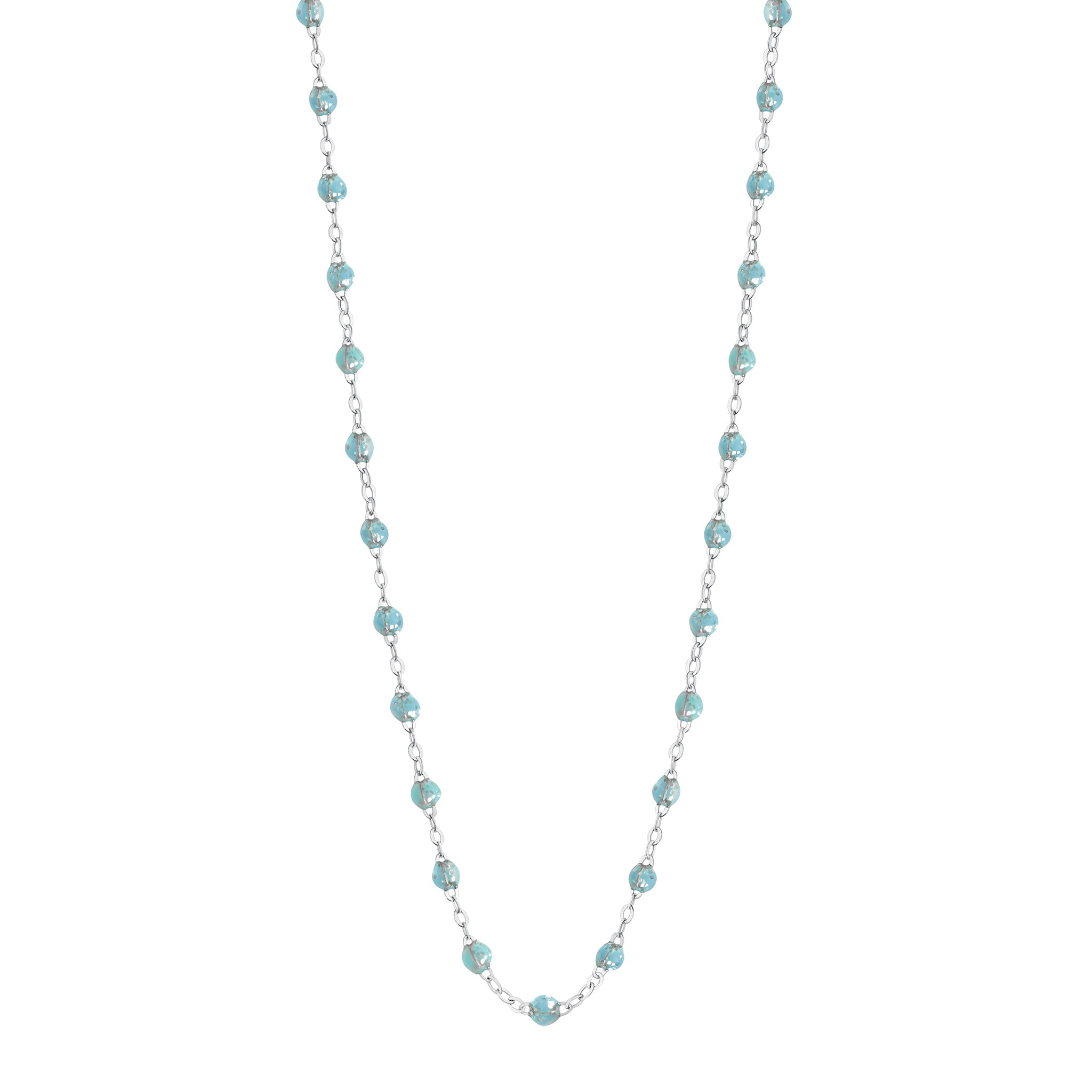 Gigi Clozeau - Classic Gigi Aqua necklace, White Gold, 19.7"