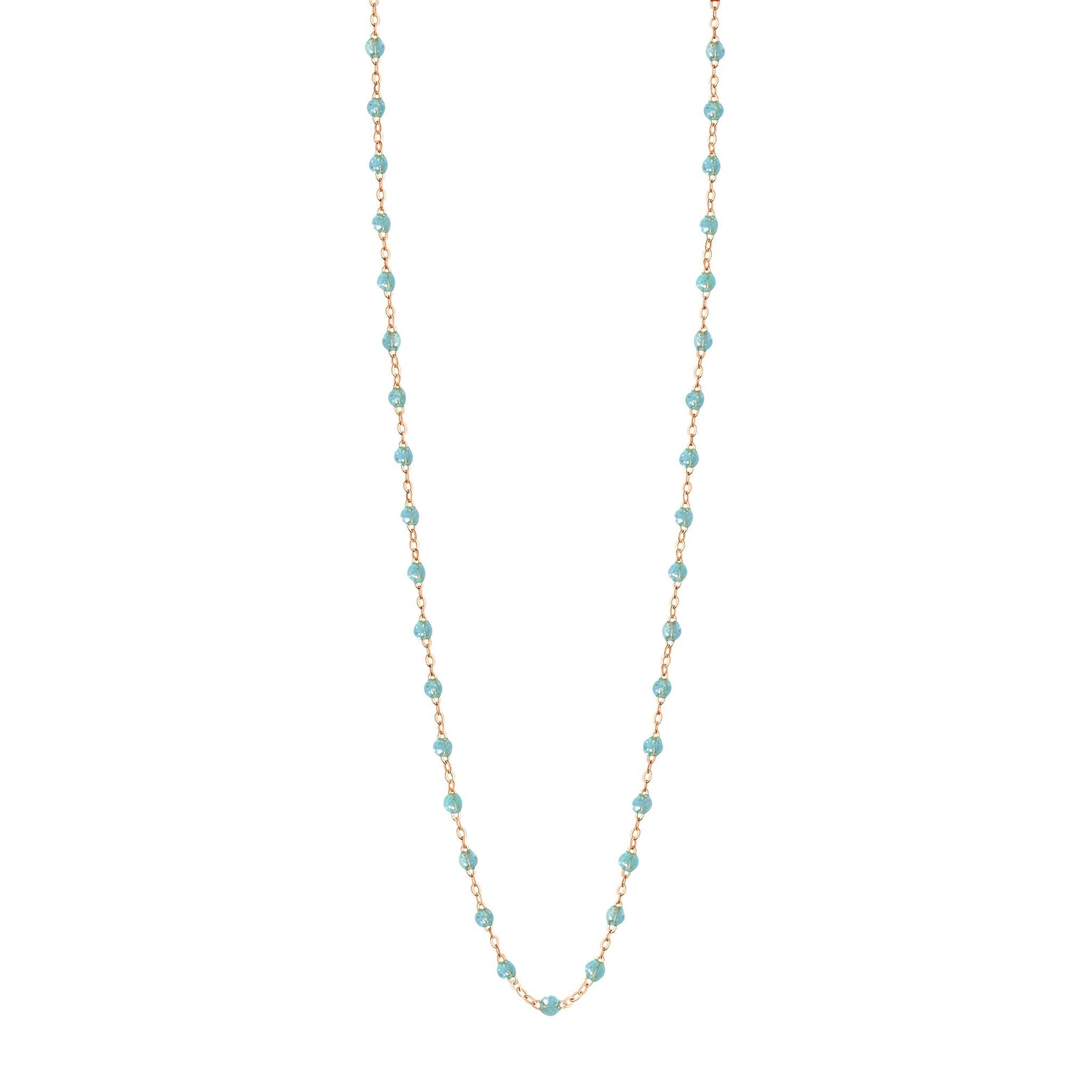 Gigi Clozeau - Classic Gigi Aqua sautoir, Rose Gold, 23.6"