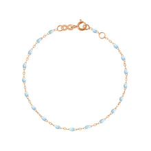 Gigi Clozeau - Classic Gigi Baby Blue bracelet, Rose Gold, 5.9"