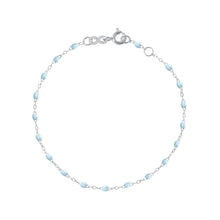 Gigi Clozeau - Classic Gigi Baby Blue bracelet, White Gold, 5.9"
