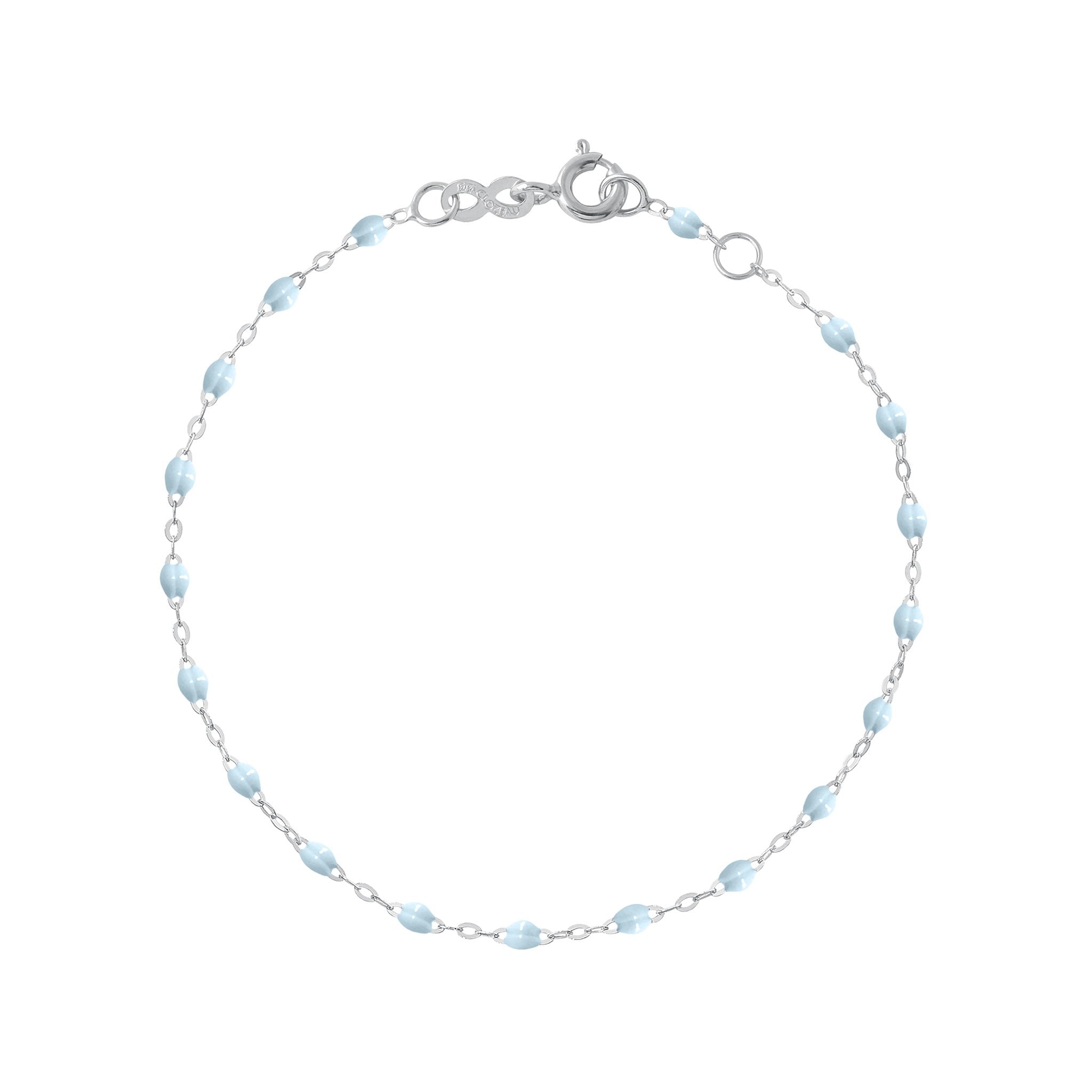 Gigi Clozeau - Classic Gigi Baby Blue bracelet, White Gold, 6.7"