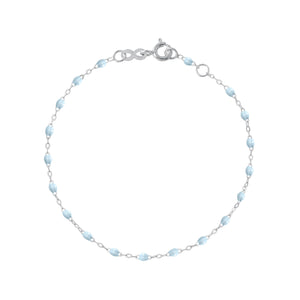 Gigi Clozeau - Classic Gigi Baby Blue bracelet, White Gold, 6.7"