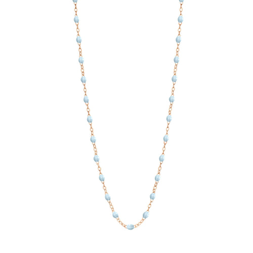 Gigi Clozeau - Classic Gigi Baby Blue necklace, Rose Gold, 16.5