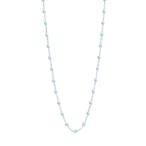 Gigi Clozeau - Classic Gigi Baby Blue necklace, White Gold, 19.7"