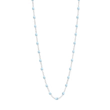 Gigi Clozeau - Classic Gigi Baby Blue necklace, White Gold, 16.5"