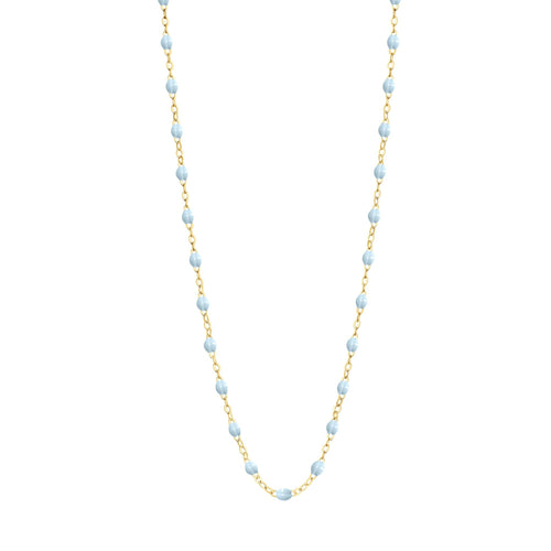 Gigi Clozeau - Classic Gigi Baby Blue necklace, Yellow Gold, 17.7