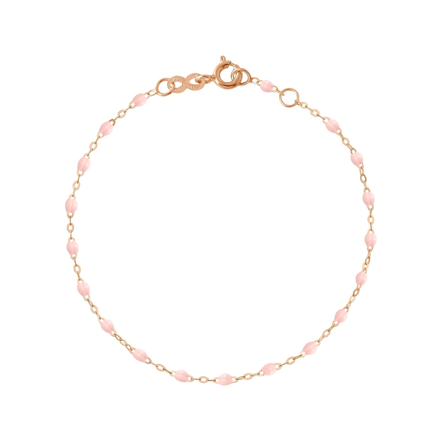 Gigi Clozeau - Classic Gigi Baby Pink bracelet, Rose Gold, 7.5"
