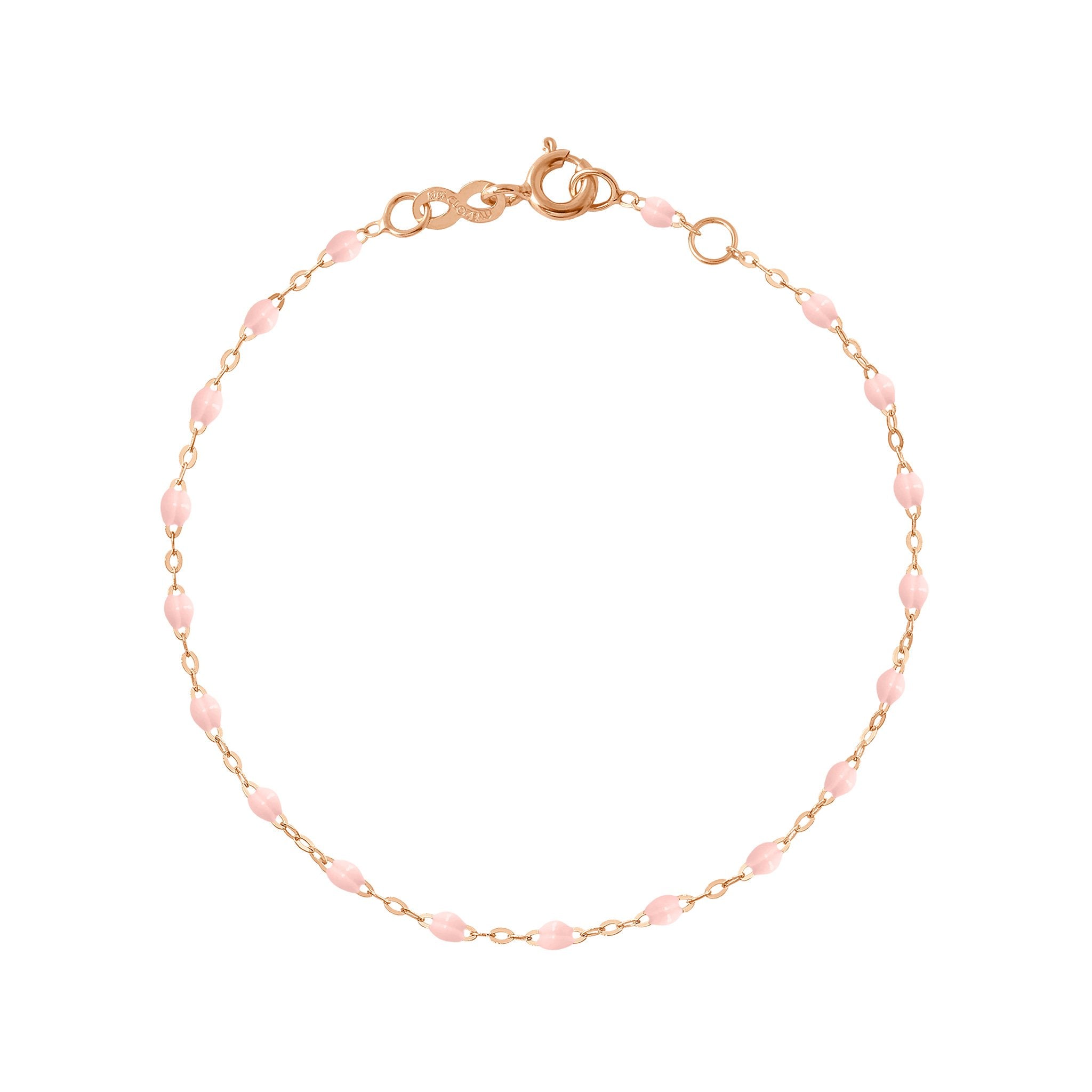 Gigi Clozeau - Classic Gigi Baby Pink bracelet, Rose Gold, 7.1"
