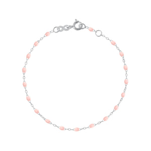 Gigi Clozeau - Classic Gigi Baby Pink bracelet, White Gold, 6.7"