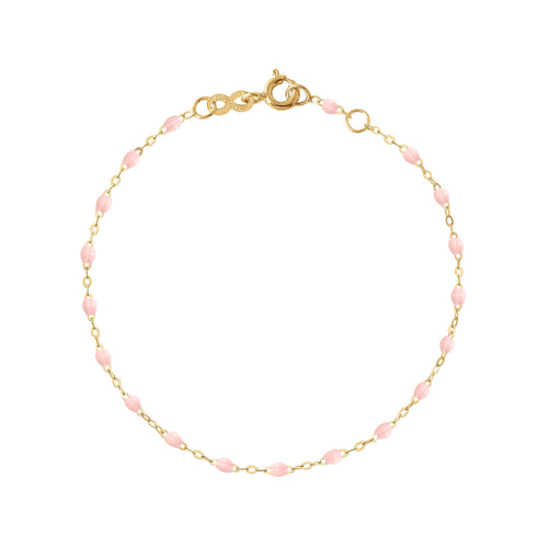 Gigi Clozeau - Classic Gigi Baby Pink bracelet, Yellow Gold, 5.9