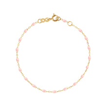 Gigi Clozeau - Classic Gigi Baby Pink bracelet, Yellow Gold, 6.7"