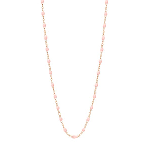 Gigi Clozeau - Classic Gigi Baby Pink necklace, Rose Gold, 16.5"