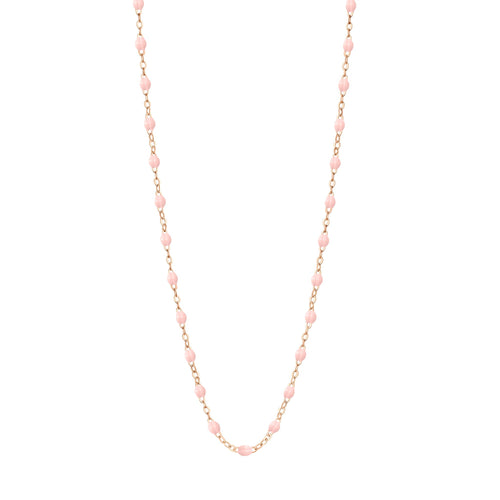Gigi Clozeau - Classic Gigi Baby Pink necklace, Rose Gold, 17.7