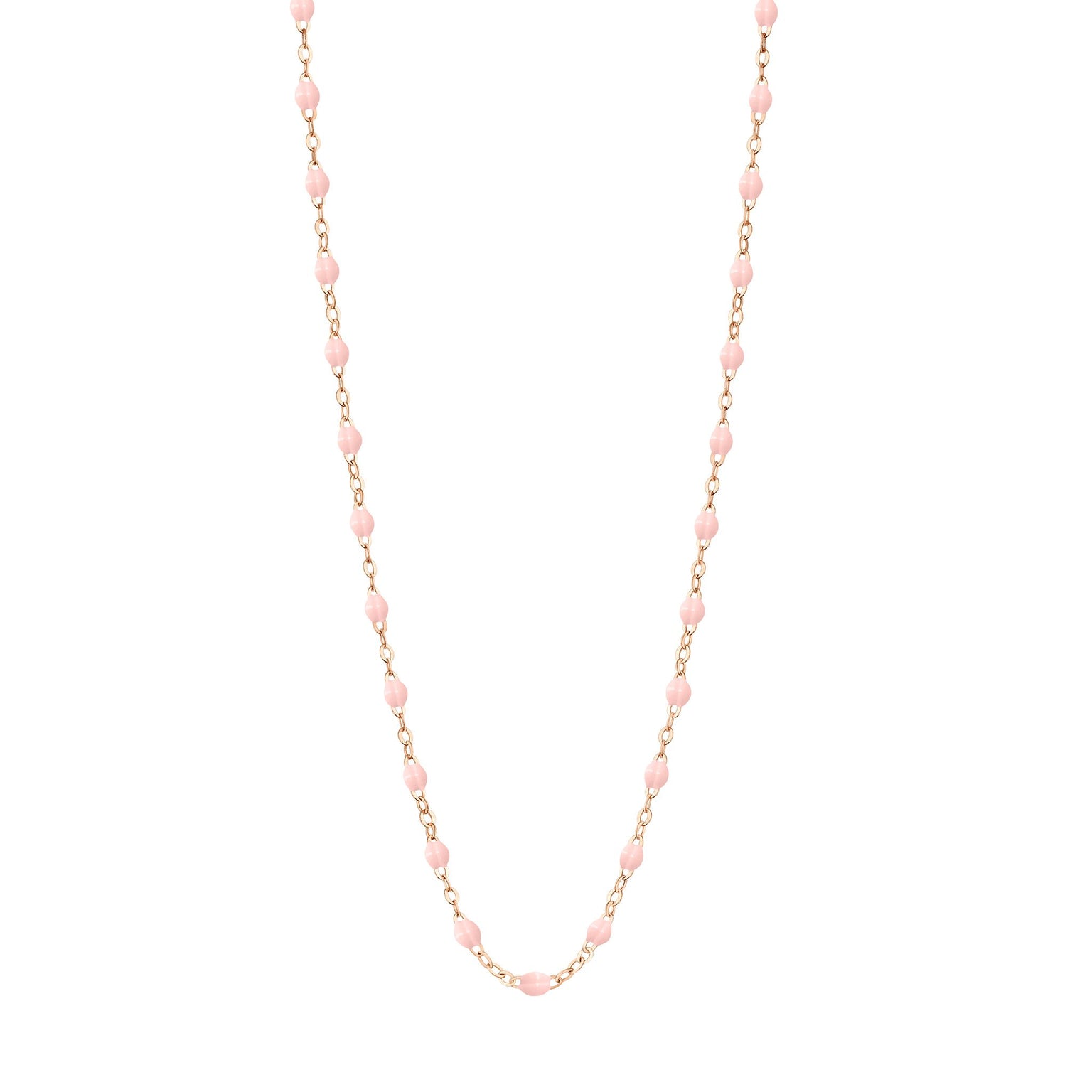 Gigi Clozeau - Classic Gigi Baby Pink necklace, Rose Gold, 19.7"