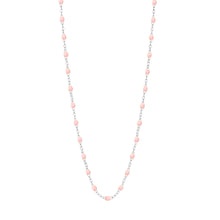 Gigi Clozeau - Classic Gigi Baby Pink necklace, White Gold, 17.7"