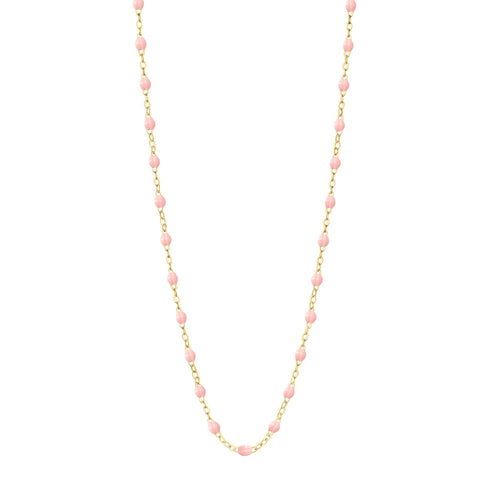 Gigi Clozeau - Classic Gigi Baby Pink necklace, yellow gold, 16.5