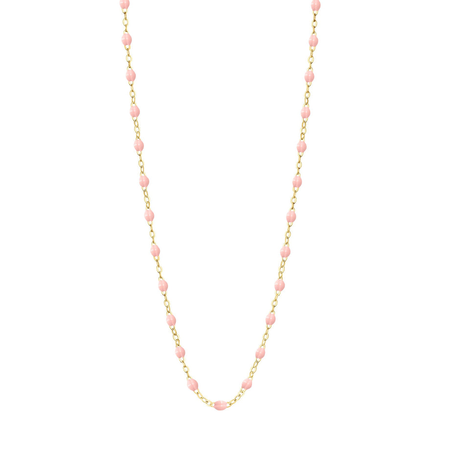Gigi Clozeau - Classic Gigi Baby Pink necklace, yellow gold, 16.5