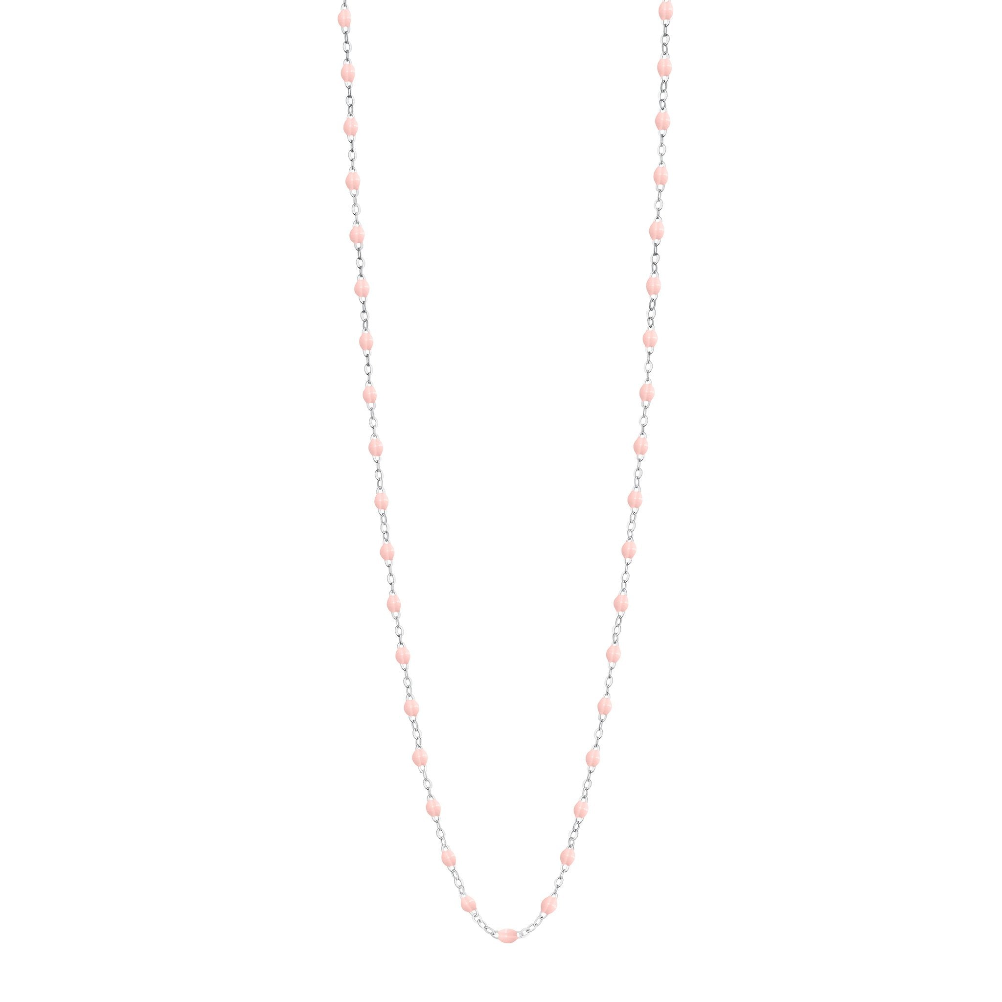 Gigi Clozeau - Classic Gigi Baby Pink sautoir, White Gold, 23.6"