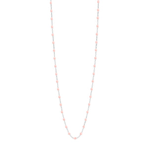 Gigi Clozeau - Classic Gigi Baby Pink sautoir, White Gold, 23.6"