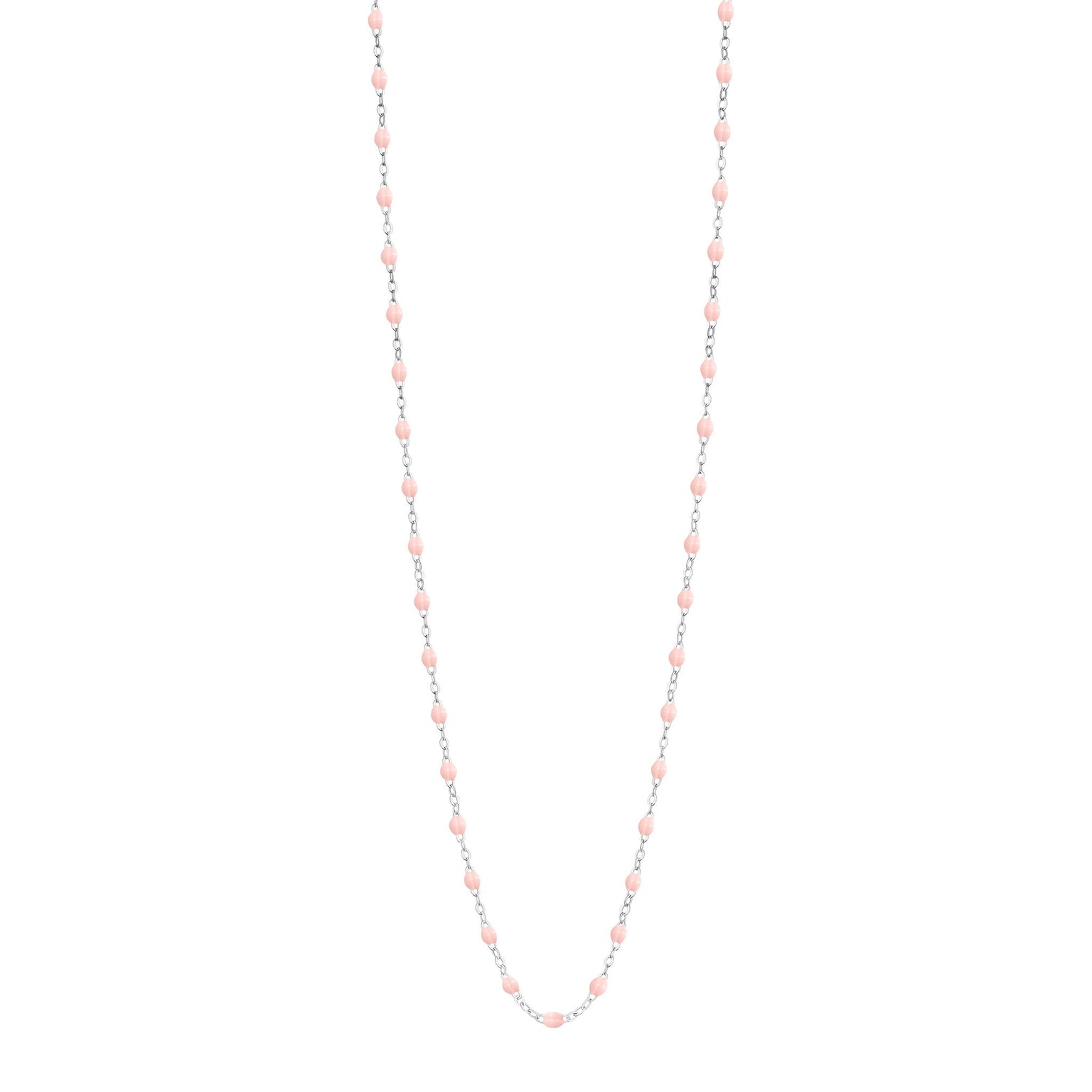 Gigi Clozeau - Classic Gigi Baby Pink sautoir, White Gold, 23.6"