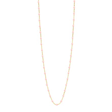 Gigi Clozeau - Classic Gigi Baby Pink sautoir, Yellow Gold, 34"