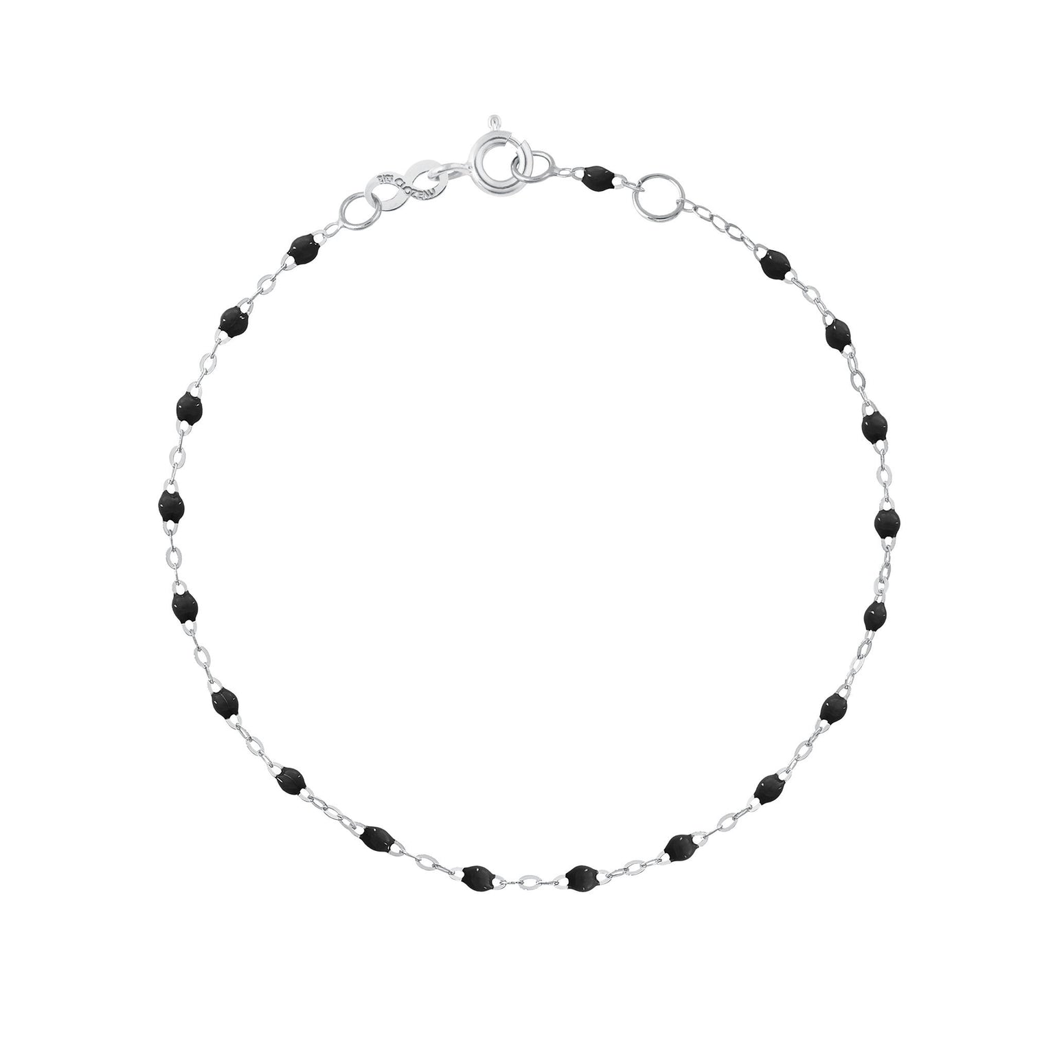Gigi Clozeau - Classic Gigi Black bracelet, White Gold, 5.9"