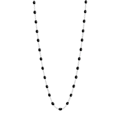 Gigi Clozeau - Classic Gigi Black necklace, White Gold, 19.7
