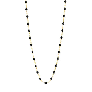Gigi Clozeau - Classic Gigi Black necklace, yellow gold, 16.5"
