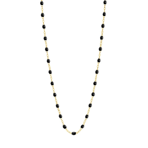 Gigi Clozeau - Classic Gigi Black necklace, Yellow Gold, 17.7