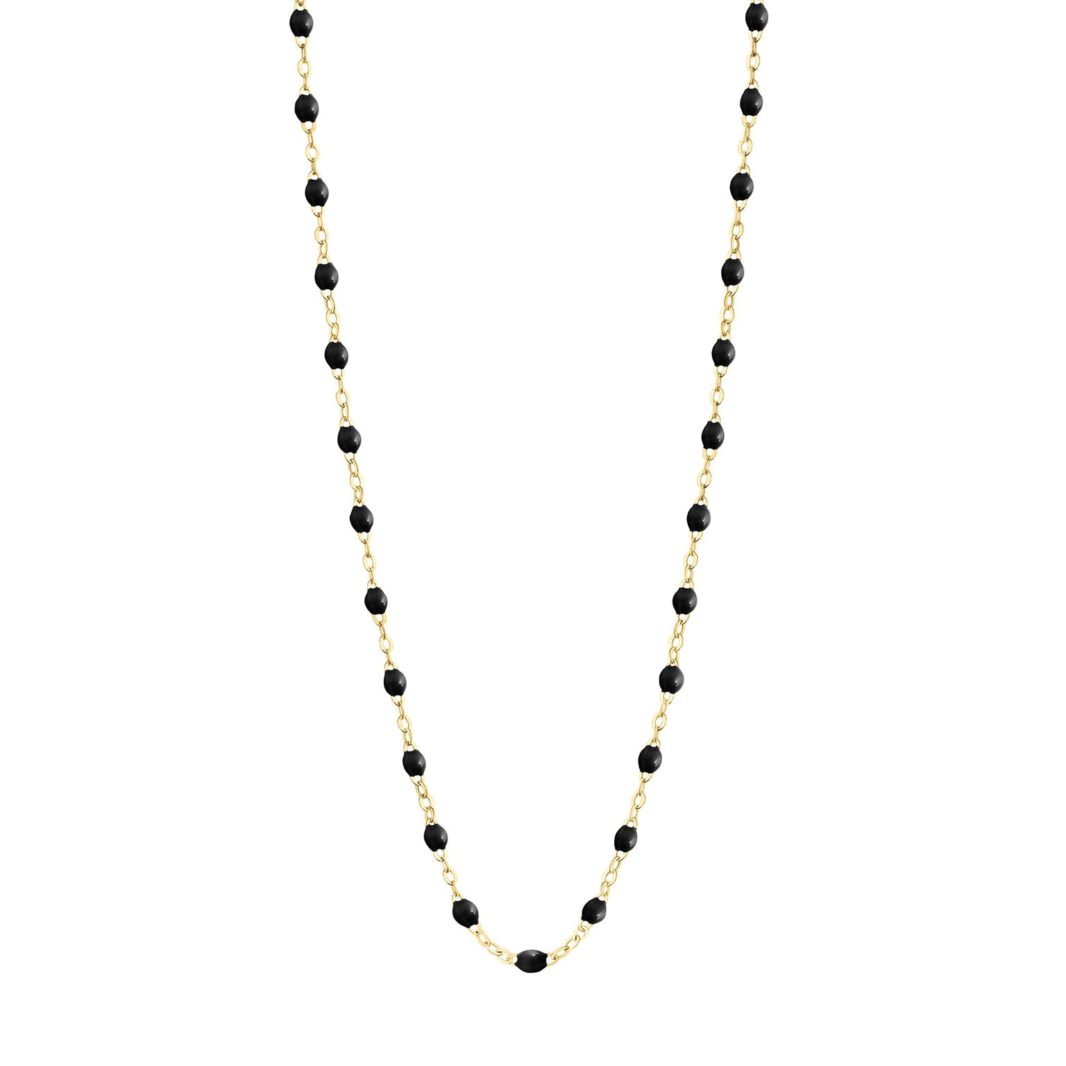Gigi Clozeau - Classic Gigi Black necklace, Yellow Gold, 19.7"