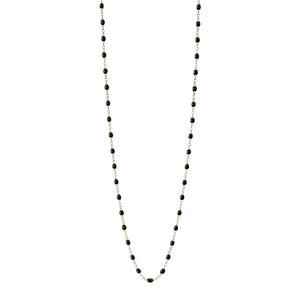 Gigi Clozeau - Classic Gigi Black sautoir, Rose Gold, 23.6"