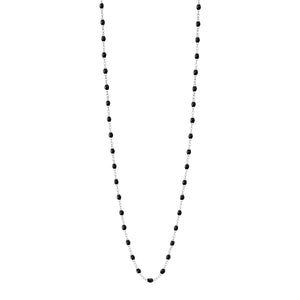 Gigi Clozeau - Classic Gigi Black sautoir, White Gold, 23.6"