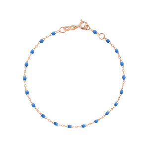 Gigi Clozeau - Classic Gigi Blue bracelet, Rose Gold, 6.7"