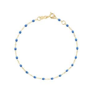 Gigi Clozeau - Classic Gigi Blue bracelet, Yellow Gold, 6.7"