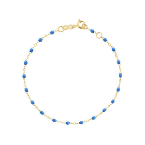 Gigi Clozeau - Classic Gigi Blue bracelet, Yellow Gold, 5.9"