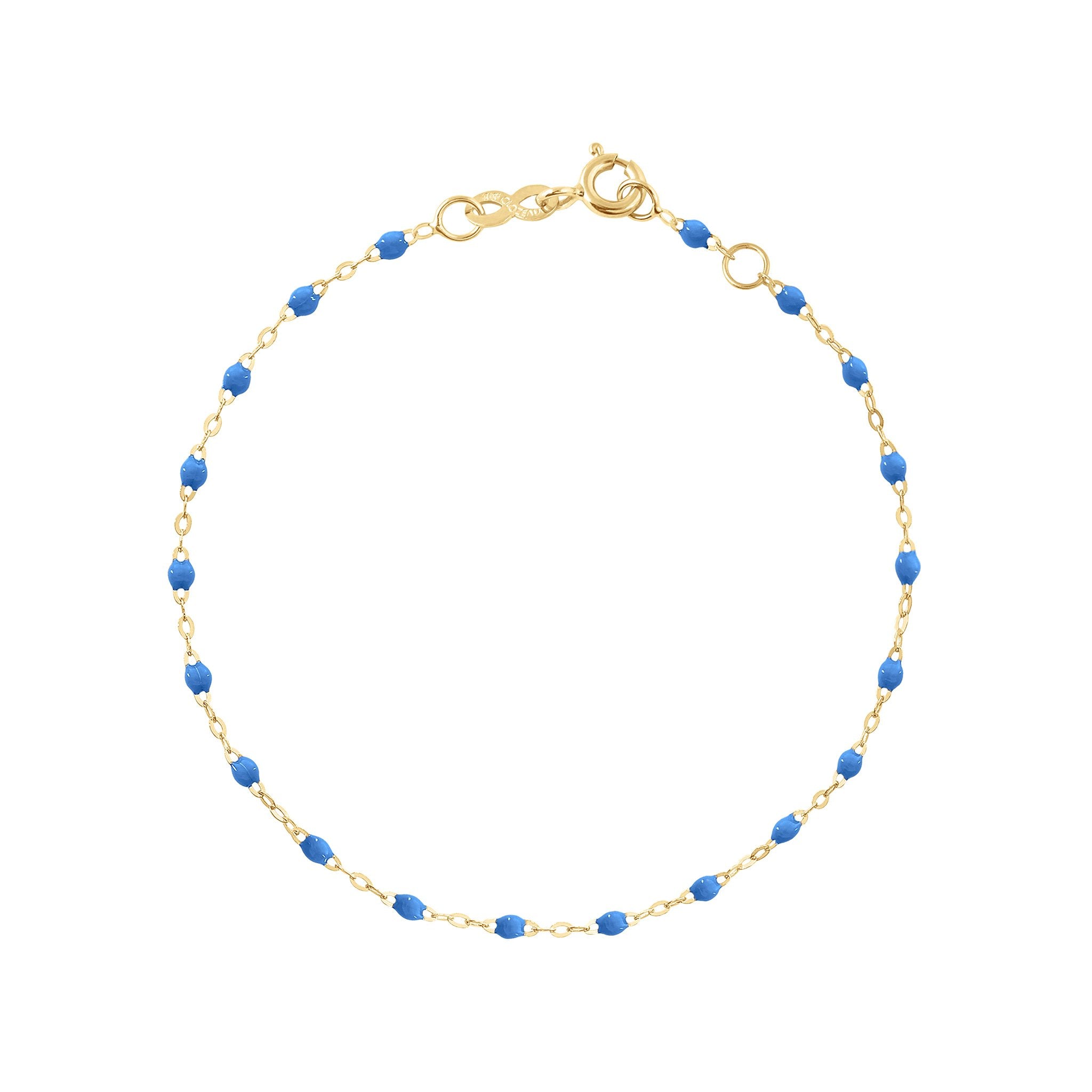 Gigi Clozeau - Classic Gigi Blue bracelet, Yellow Gold, 7.1"