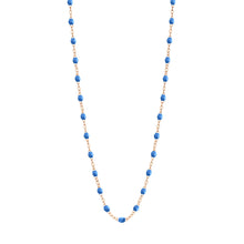 Gigi Clozeau - Classic Gigi Blue necklace, Rose Gold, 16.5"