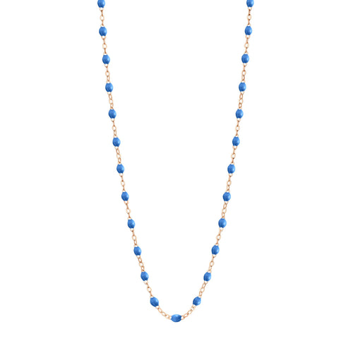 Gigi Clozeau - Classic Gigi Blue necklace, Rose Gold, 16.5