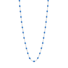 Gigi Clozeau - Classic Gigi Blue necklace, White Gold, 16.5"