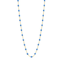 Gigi Clozeau - Classic Gigi Blue necklace, yellow gold, 16.5"