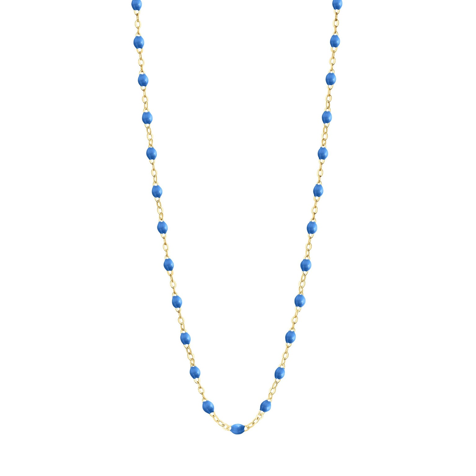 Gigi Clozeau - Classic Gigi Blue necklace, yellow gold, 16.5"