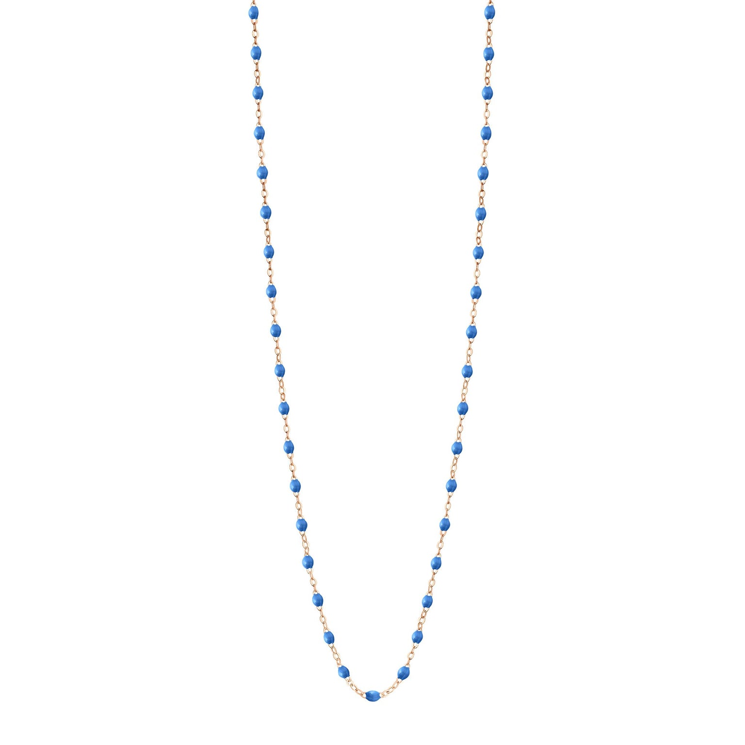 Gigi Clozeau - Classic Gigi Blue sautoir, Rose Gold, 34"