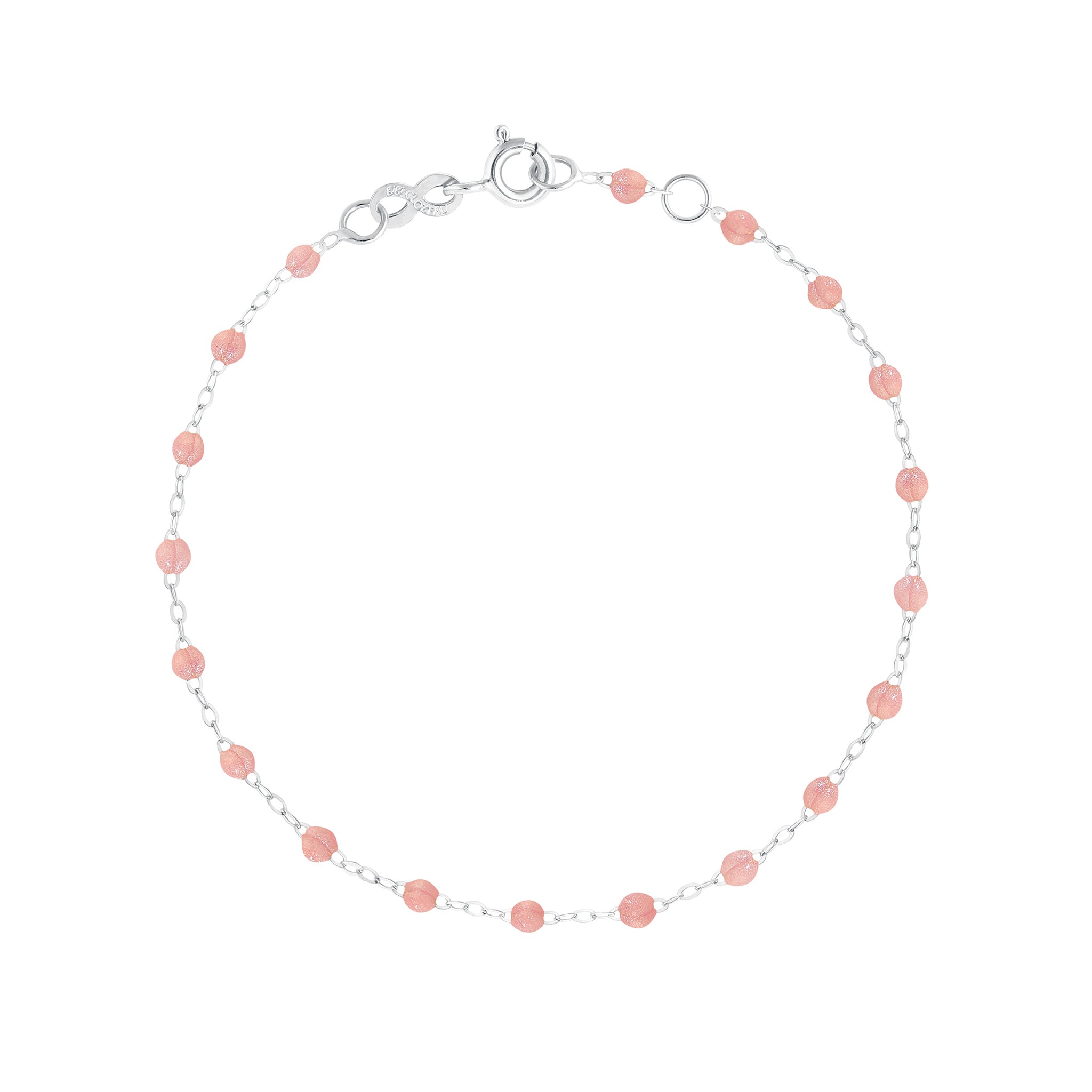 Gigi Clozeau - Classic Gigi Blush bracelet, White Gold, 5.9"