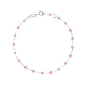 Gigi Clozeau - Classic Gigi Blush bracelet, White Gold, 5.9"