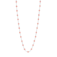 Gigi Clozeau - Classic Gigi Blush necklace, White Gold, 16.5"