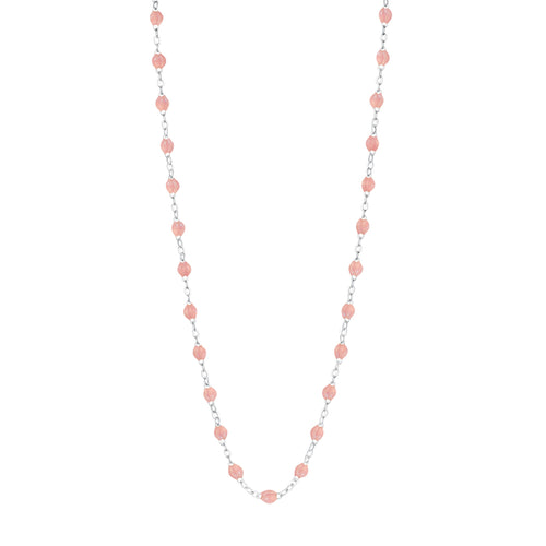Gigi Clozeau - Classic Gigi Blush necklace, White Gold, 16.5